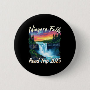 Badge Rond 5 Cm Niagara Falls Road Trip Famille Voyage Vacances Ho
