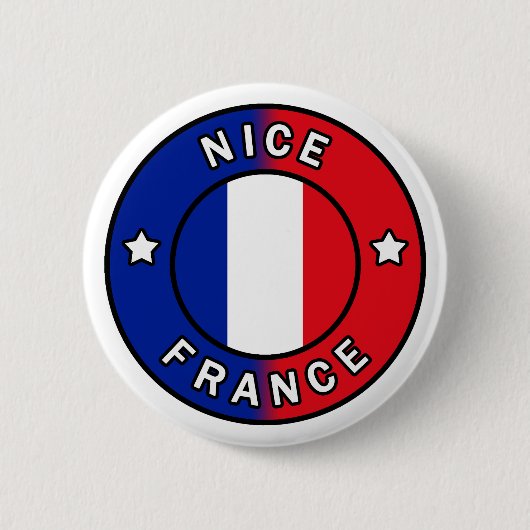 Badge Rond 5 Cm Nice France (Devant)