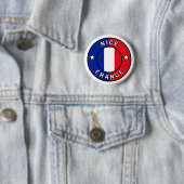 Badge Rond 5 Cm Nice France (En situation)