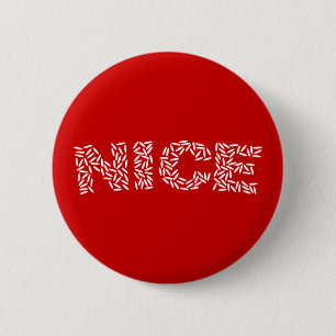 Badge Rond 5 Cm Nice Riz