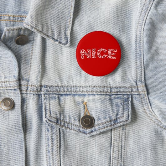 Badge Rond 5 Cm Nice Riz (En situation)