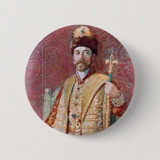 Badge Rond 5 Cm Nicholas II (Devant)