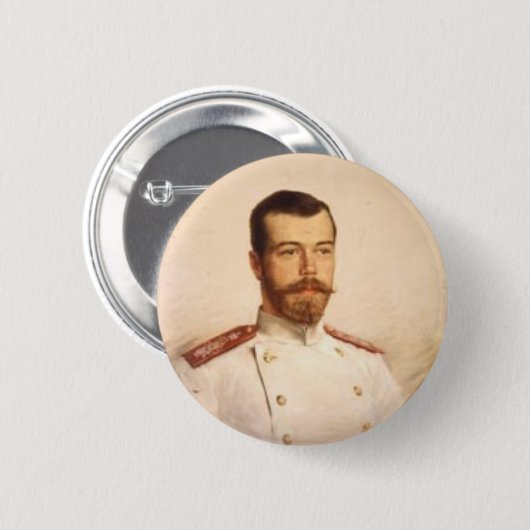 Badge Rond 5 Cm Nicholas II (Devant & derrière)