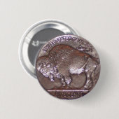 Badge Rond 5 Cm Nickel de Buffalo (Devant & derrière)