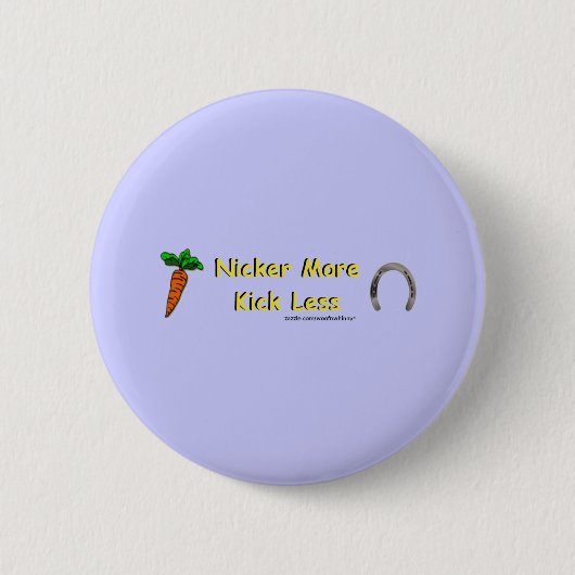 Badge Rond 5 Cm Nicker Plus, Moins (Devant)