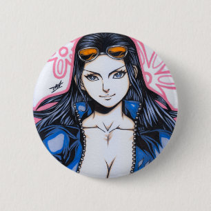 Badge Rond 5 Cm Nico Robin ~ Enfant du Diable
