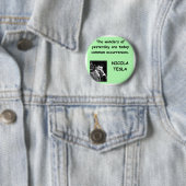 Badge Rond 5 Cm Nicola Tesla (En situation)