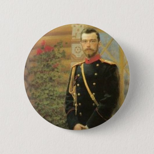Badge Rond 5 Cm Nicolas II (Devant)