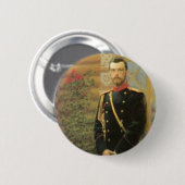 Badge Rond 5 Cm Nicolas II (Devant & derrière)