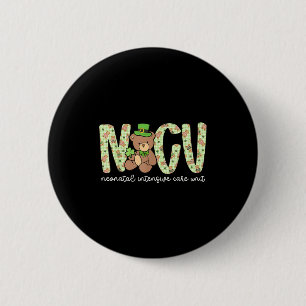 Badge Rond 5 Cm Nicu st. patrick’s day st. patty’s infirmière Nicu