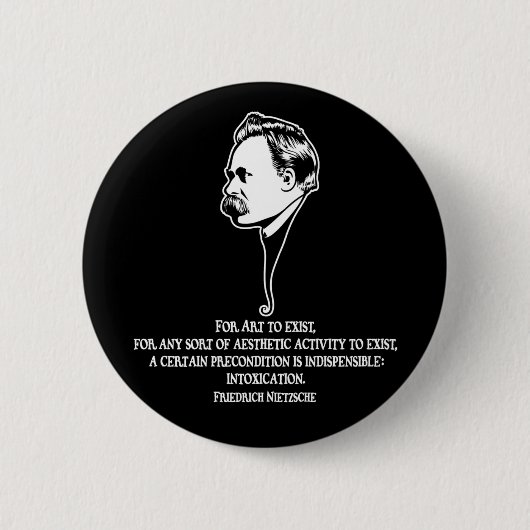 Badge Rond 5 Cm Nietzsche-art-1-DKT (Devant)