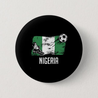 Badge Rond 5 Cm Nigeria Flag Jersey Nigerian Soccer Team Nigerian 