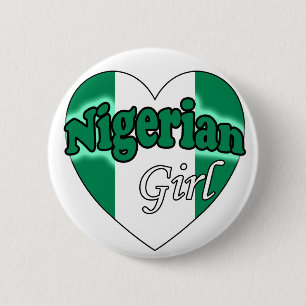 Badge Rond 5 Cm Nigérian Girl