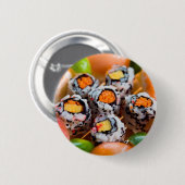 Badge Rond 5 Cm Nigiri et Maki (Devant & derrière)