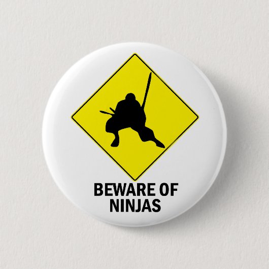 Badge Rond 5 Cm Ninja (Devant)