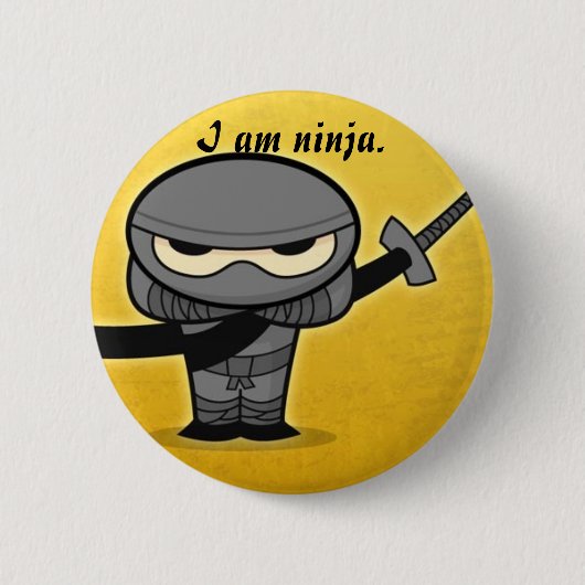Badge Rond 5 Cm ninja (Devant)