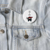 Badge Rond 5 Cm Ninja (En situation)