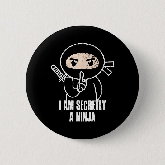 Badge Rond 5 Cm Ninja (Devant)