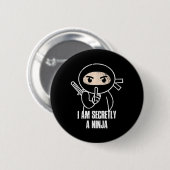 Badge Rond 5 Cm Ninja (Devant & derrière)