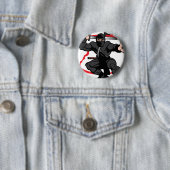 Badge Rond 5 Cm Ninja (En situation)
