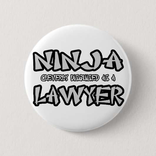 Badge Rond 5 Cm Ninja...Avocat (Devant)