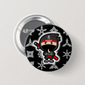 Badge Rond 5 Cm Ninja Boy (Devant & derrière)