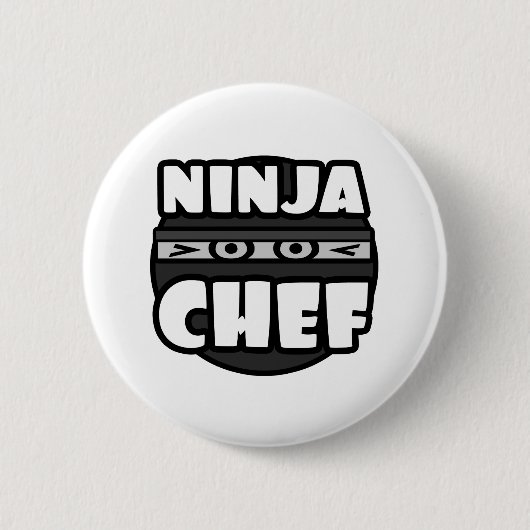 Badge Rond 5 Cm Ninja Chef (Devant)