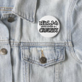Badge Rond 5 Cm Ninja...chimiste (En situation)