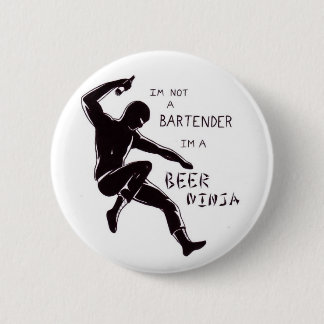 Badge Rond 5 Cm ninja de bière