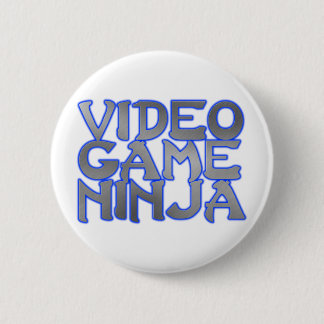 Badge Rond 5 Cm NINJA de JEU VIDÉO (bleus)