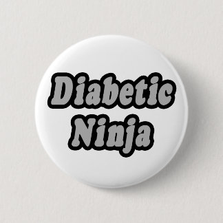 Badge Rond 5 Cm Ninja diabétique