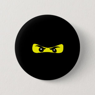 Badge Rond 5 Cm Ninja Eyes Fun Halloween Ninja Costume