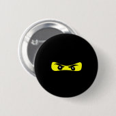 Badge Rond 5 Cm Ninja Eyes Fun Halloween Ninja Costume (Devant & derrière)