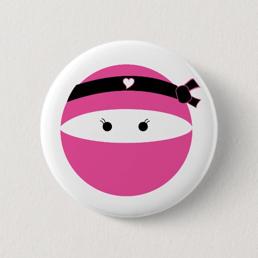 Badge Rond 5 Cm Ninja Girl (Devant)