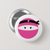 Badge Rond 5 Cm Ninja Girl (Devant & derrière)