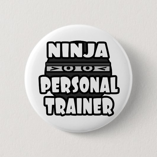 Badge Rond 5 Cm Ninja Personal Trainer (Devant)
