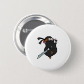 Badge Rond 5 Cm ninja pig-01 (Devant & derrière)