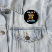 Badge Rond 5 Cm Ninja'd May Way through 100 Days of School (En situation)