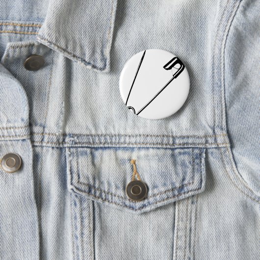 BADGE ROND 5 CM NIP DE SÉCURITÉ (En situation)