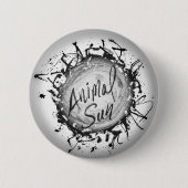 BADGE ROND 5 CM NIP PERSONNALISÉ DU SOLEIL ANIMAL (Devant)