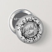 BADGE ROND 5 CM NIP PERSONNALISÉ DU SOLEIL ANIMAL (Devant & derrière)