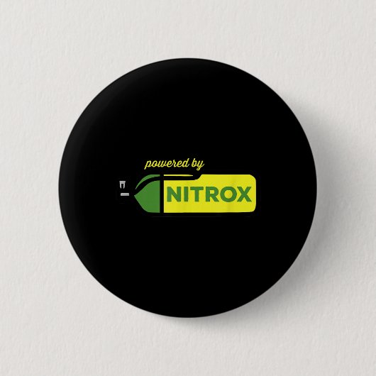 Badge Rond 5 Cm Nitrox propulsé par Plongée sous-marine en plongée (Devant)