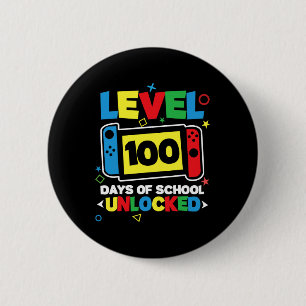 Badge Rond 5 Cm Niveau 100 Jours De L'École Complète Contrôleur De