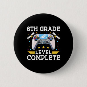 Badge Rond 5 Cm Niveau 6e Niveau Gamer Complet Enfants Cl De 2025