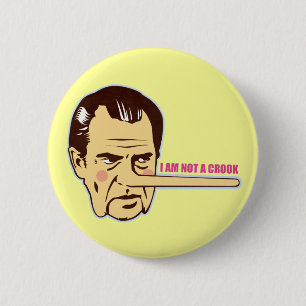 Badge Rond 5 Cm Nixon, je ne suis pas un escroc