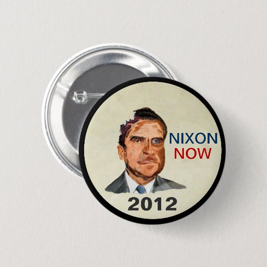 Badge Rond 5 Cm Nixon maintenant 2012 (Devant & derrière)