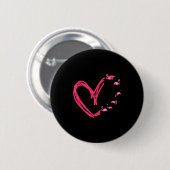 Badge Rond 5 Cm Nk Animal Valentines Day Gift Flamingo (Devant & derrière)