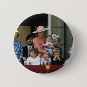 Badge Rond 5 Cm No.20 Buckingham Palace 1985 du prince William