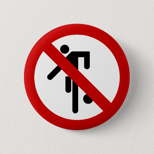 Badge Rond 5 Cm NO Ball Games ⚠ Thai Park ⚠ (Devant)