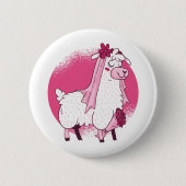 Badge Rond 5 Cm No Drama Lama BRIDE Funny Mariage Fête des mariées (Devant)